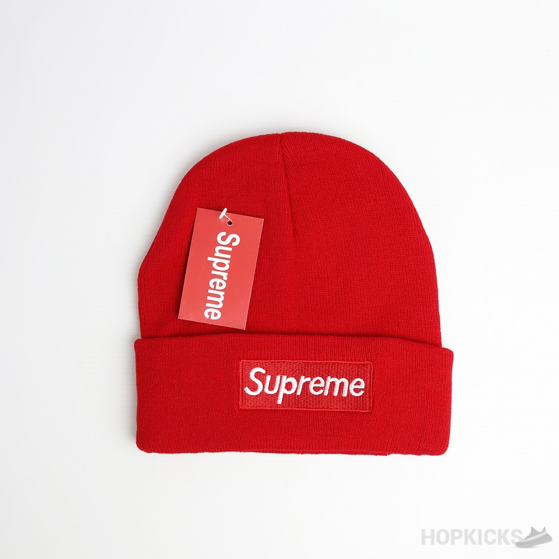 Supreme New Era Box Logo Red Beanie